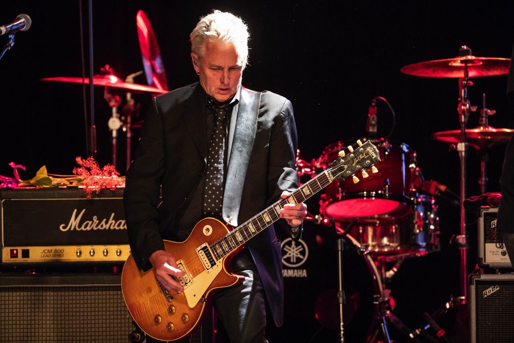 Pearl Jam guitarist Mike McCready headlined an all-star show at the Showbox in May to celebrate an honor bestowed on him by the Recording Academy’s MusiCares for his work in aiding those in the industry suffering from addiction. (Dean Rutz / The Seattle Times)