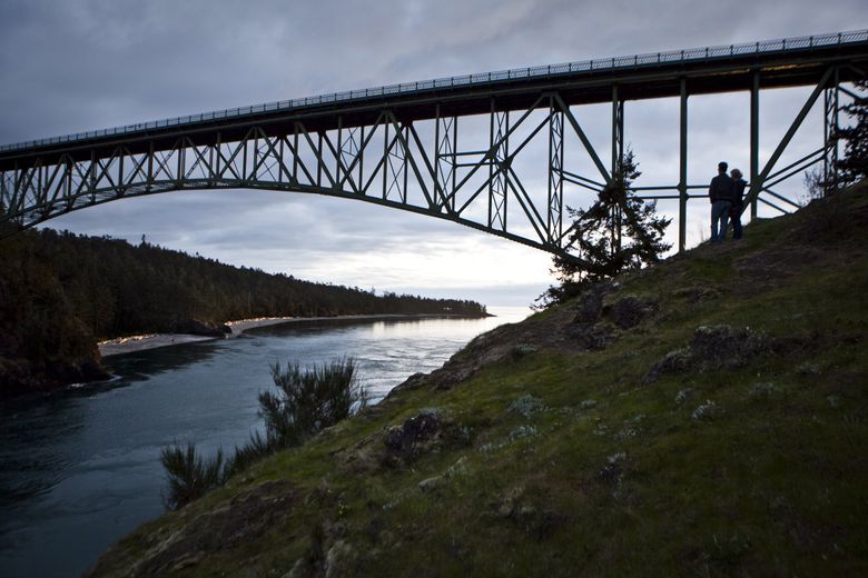 Grab a locally brewed lager after taking in the stunning views from Deception Pass. (Bettina Hansen / The Seattle Times)