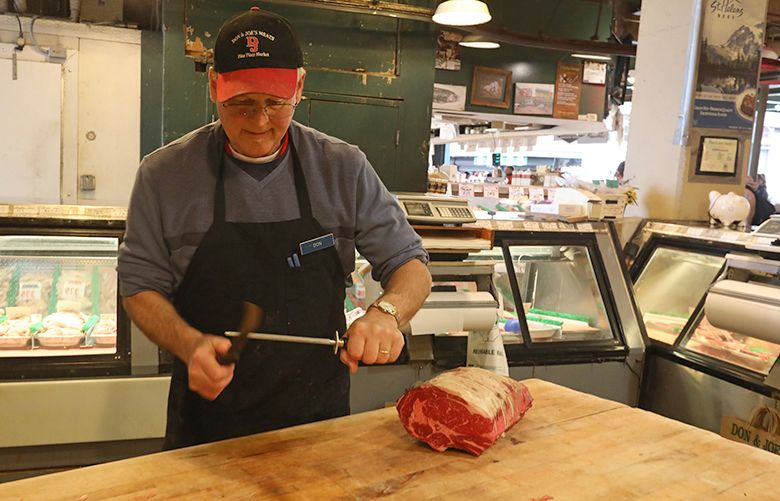 Don Kuzaro has worked at or owned Don & Joe’s Meats in the Pike Place Market since 1970.
