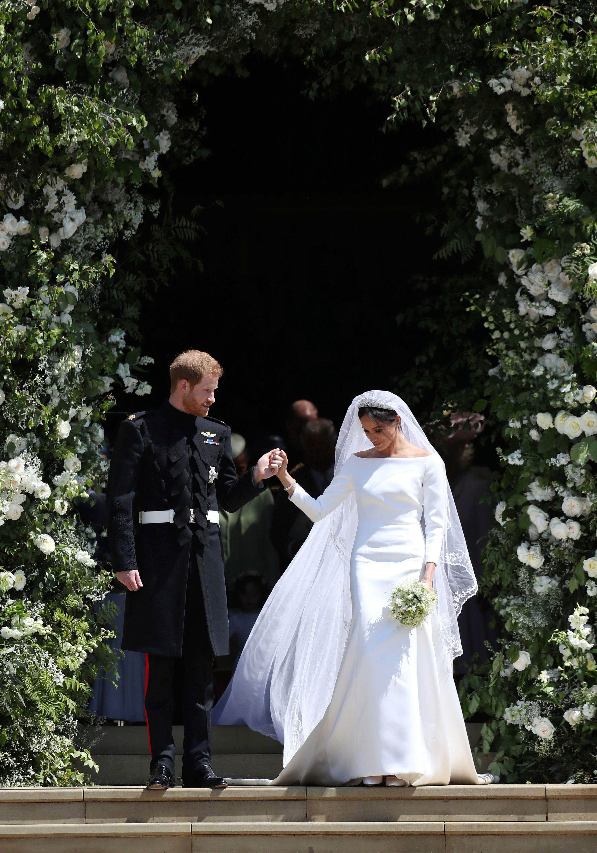 The Touching Detail About Meghan Markle's 16-Foot Wedding Veil