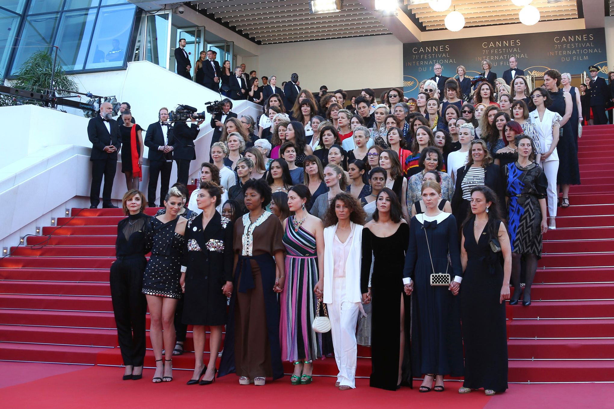 CANNES, FRANCE – MAY 16, 2018: Lea Seydoux walks the red carpet
