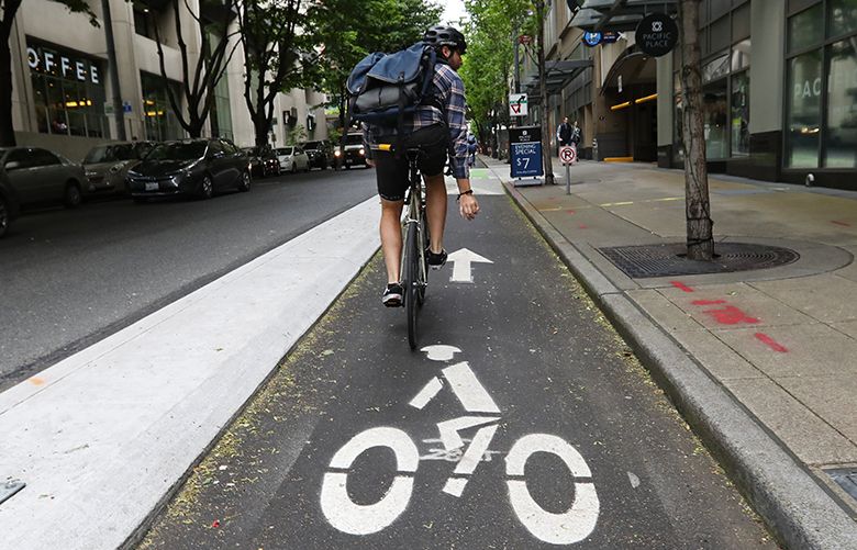 Raised bike online lane