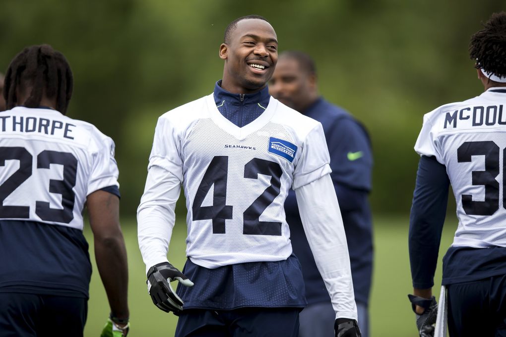 Seahawks defensive back Delano Hill. (Bettina Hansen / The Seattle Times)
