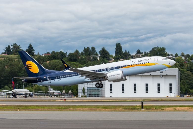 First delivery of 737 MAX to Jet Airways.