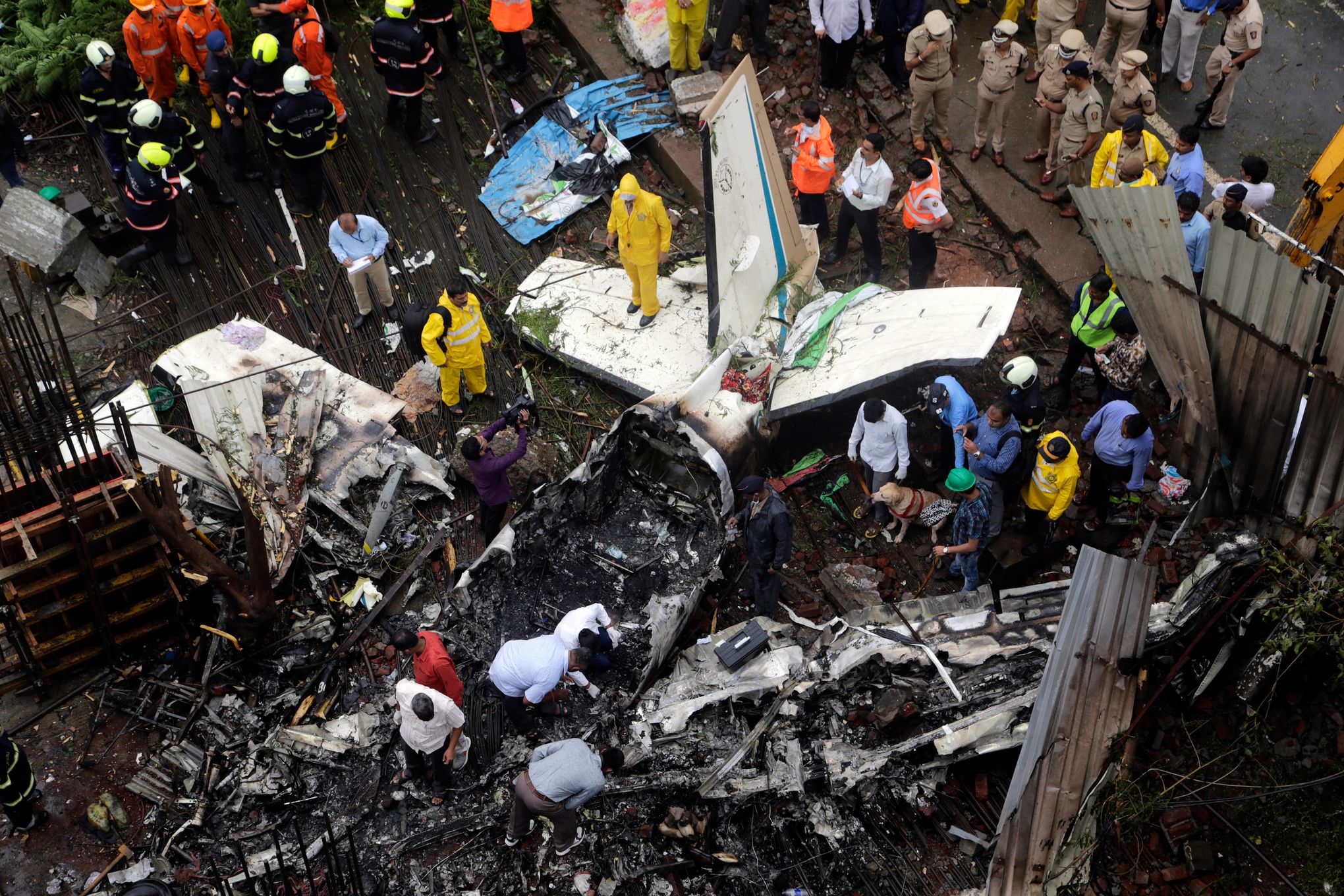 Private plane crashes in crowded Mumbai area; 5 people dead | The 