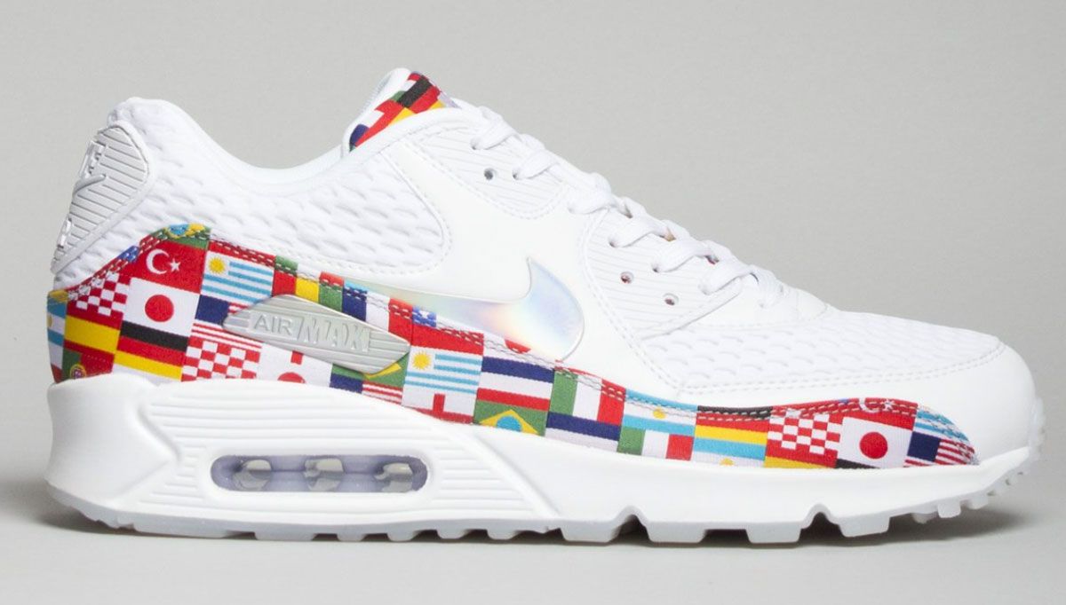 Nike shoes with country on sale flags