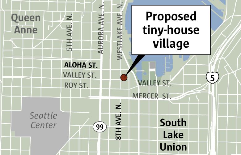 New tiny house village opens in south Lake Union neighborhood