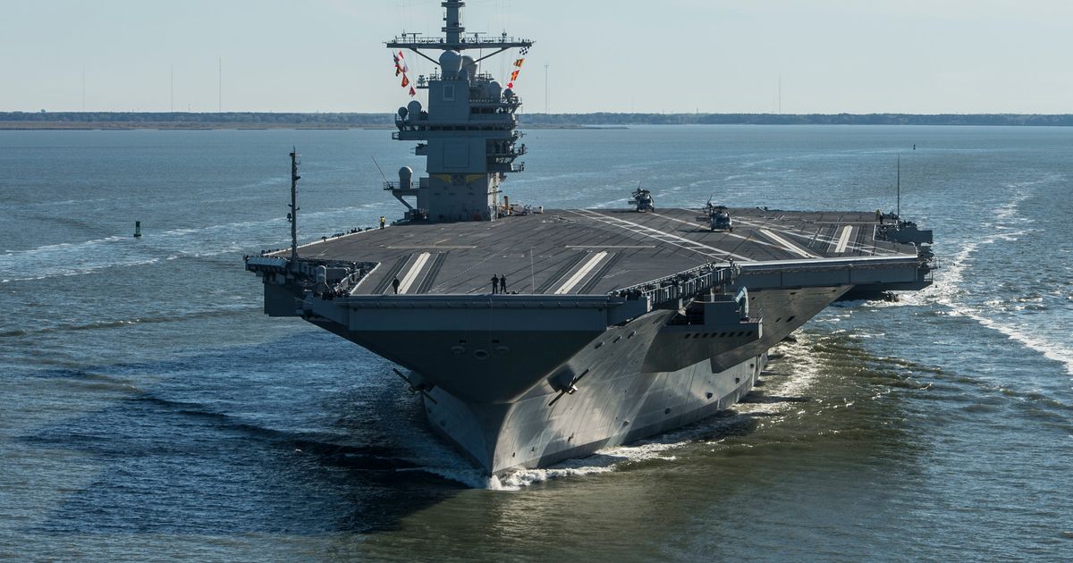 Nation’s new aircraft carrier enters next phase at shipyard The
