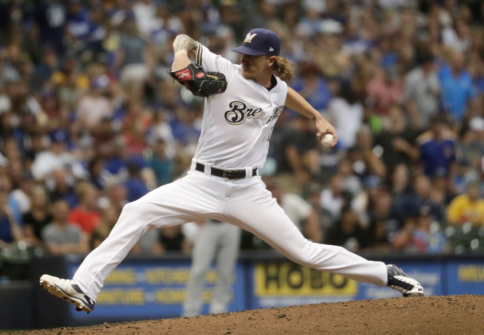 On field Heat🔥 Josh Hader brings it on the mound and with his