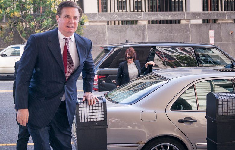 FILE — Paul Manafort, President Donald Trump’s former campaign chairman, arrives for an arraignment hearing in Washington, June 15, 2018. The former Trump campaign chairman’s trial has ripped away the facade of a man who worked for the campaign for free, intimating he was too rich to need the money. (Erin Schaff/The New York Times) XNYT134 XNYT134