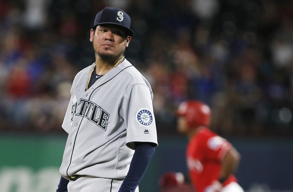 Mariners starter Felix Hernandez. (Brandon Wade / The Associated Press)
