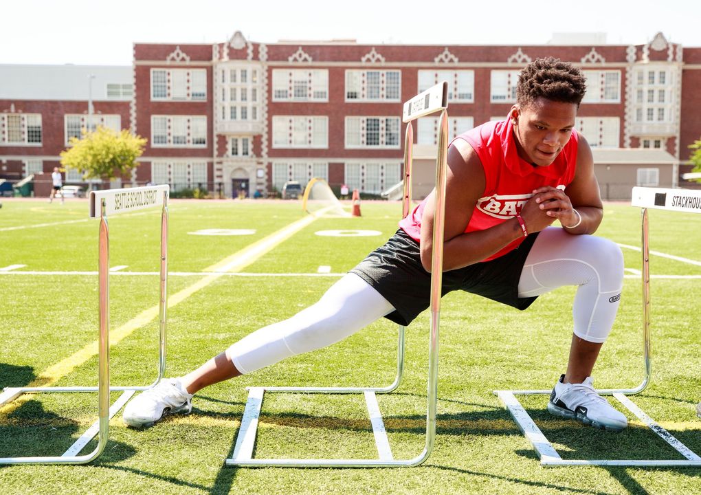 Garfield junior Sav’ell Smalls has put in the work to become one of the top prospects in the nation. (Erika Schultz / The Seattle Times)