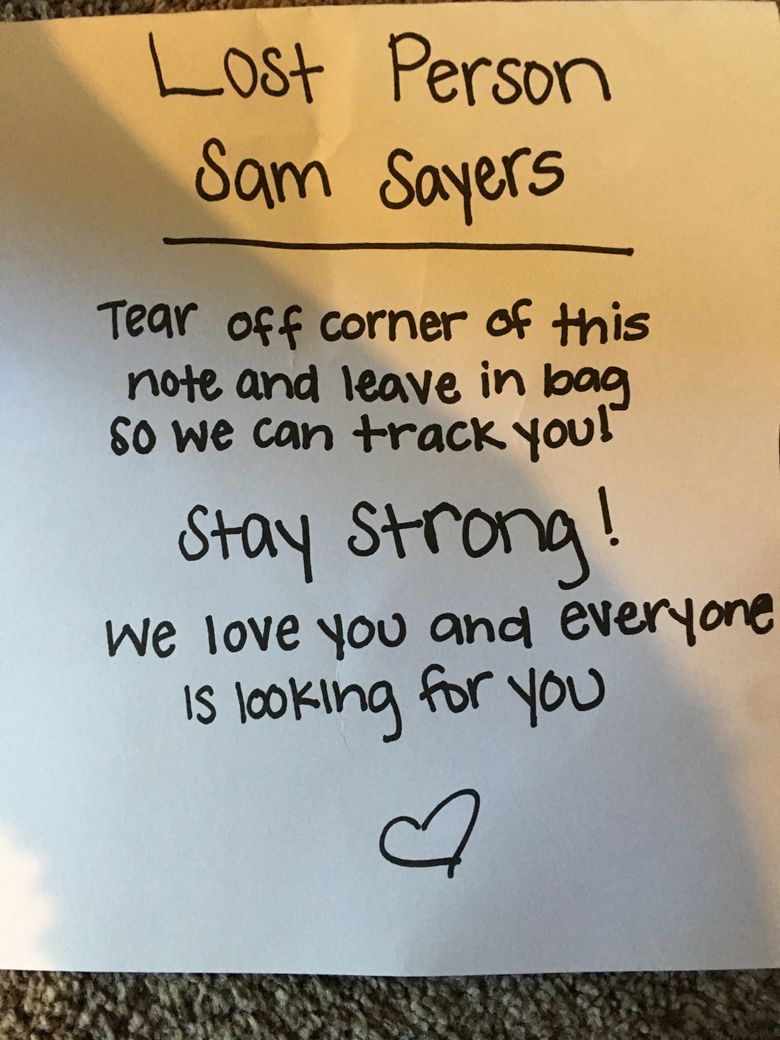 A year after officials called off search for hiker Sam Sayers, her mother  is still looking