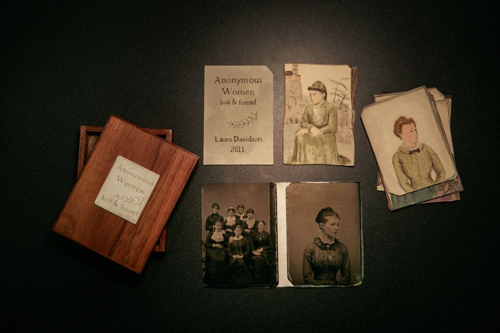 Laura Davidsons book, Anonymous Women Lost and Found is seen at the University of Washington Wednesday, August 1, 2018. (Erika Schultz / The Seattle Times)