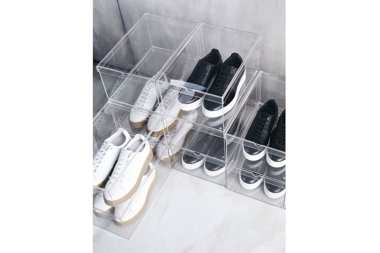 Any tips to stabilise these shoe boxes? They keep falling over without the  clothespins : r/ikeahacks