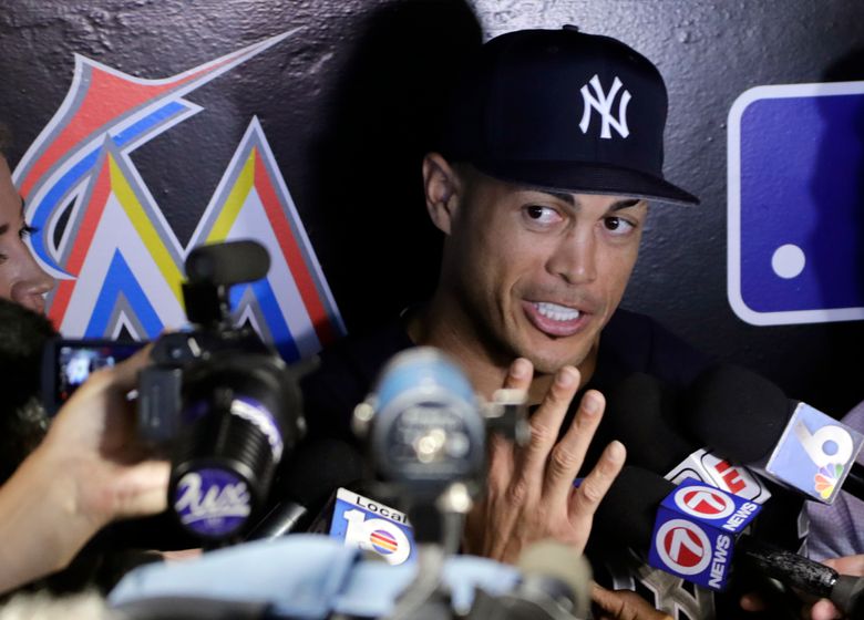 Stanton returns to Marlins Park for first time as Yankee