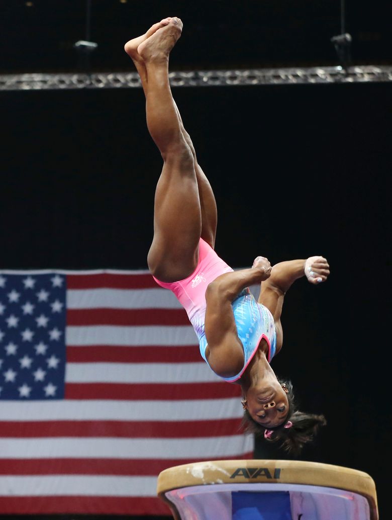 Simone Biles enters U.S. championships again at another difficulty level -  The Washington Post