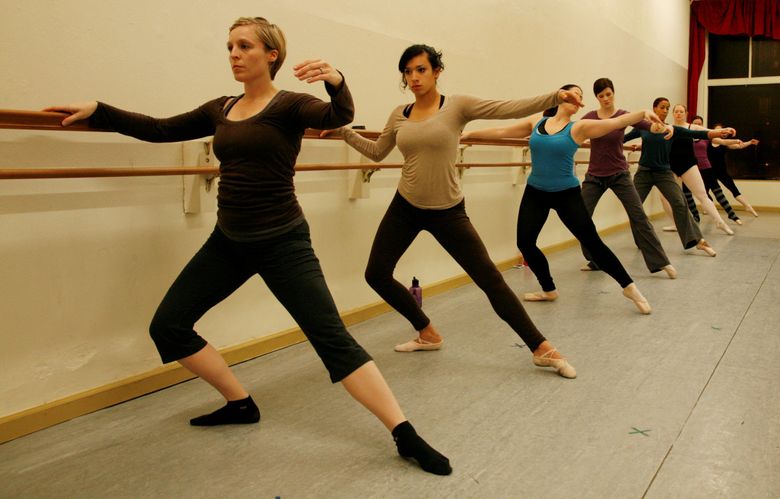 Adult ballet students take class at American Dance Institute in Seattle’s Greenwood neighborhood. (Wayne Rutledge Photography)