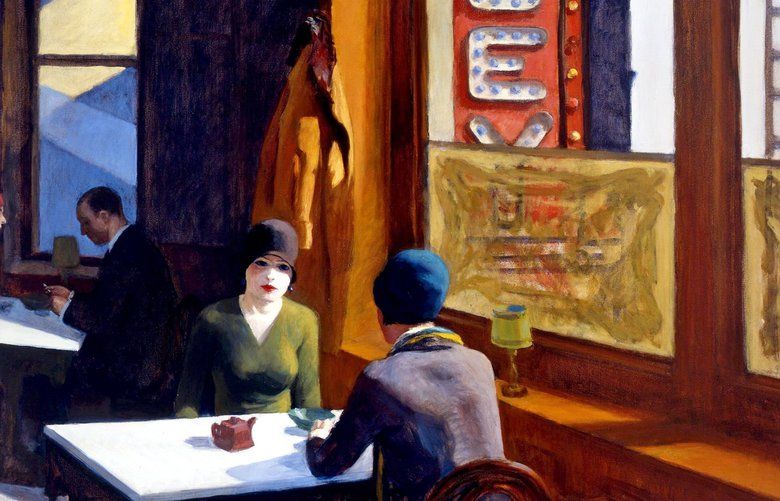 Credit: Collection of Mr. and Mrs. Barney A. Ebsworth
Title: Chop Suey
Maker: Edward Hopper (1882-1967)
Date: 1929
Medium: Oil on Canvas
Dimensions: 32 x38 in
This is one of SAM’s new acquisitions, but it will NOT be on view immediately when the museum opens. It’s on tour with a Hopper exhibition.