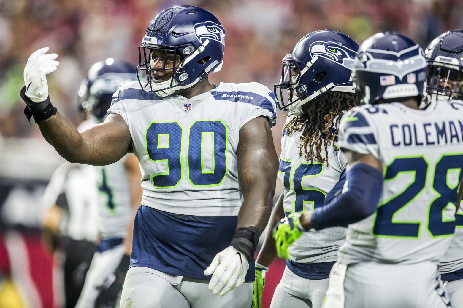 Seahawks rookie Flowers blossoming