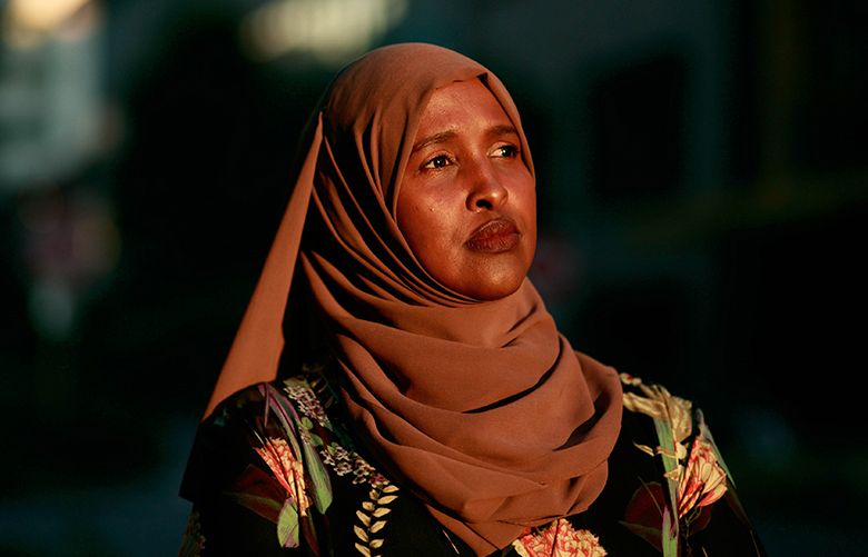 Ubah Warsame, a health coach/medical interpreter and Somali-American mother of three, is photographed in Seattle. Within her job and advocacy work in the East African community, Warsame says she?s seen an increase in depression, anxiety and uncertainty about what the future holds due to the political climate. 
 206791