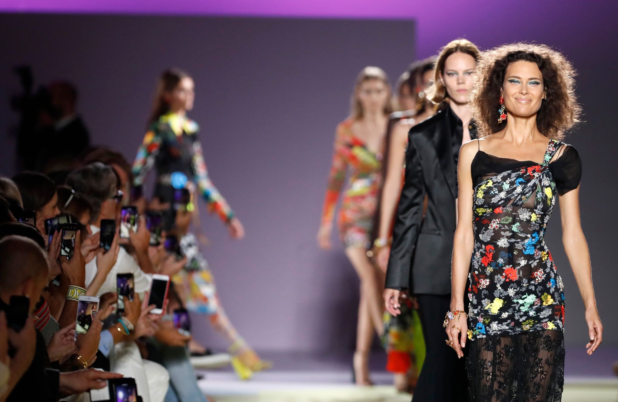 In Milan, colors pop at Versace, MSGM, Etro