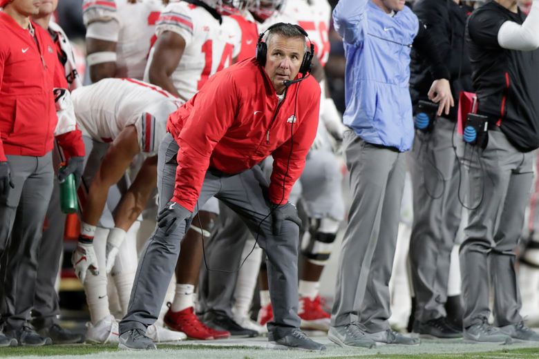 Coach Urban Meyer says he'll be back at Ohio State next year | The Seattle  Times