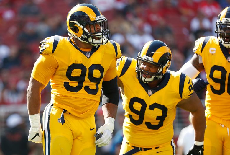 stimulere Træts webspindel Doven Unbeaten LA Rams rolling behind Aaron Donald's dominance | The Seattle Times