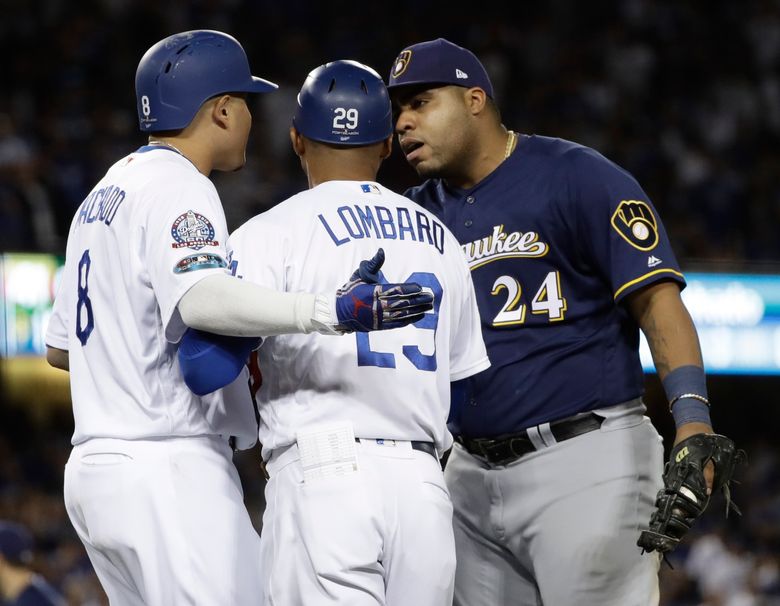 Dodgers' Manny Machado fined by MLB for kicking Brewers 1B Jesus Aguilar –  The Denver Post