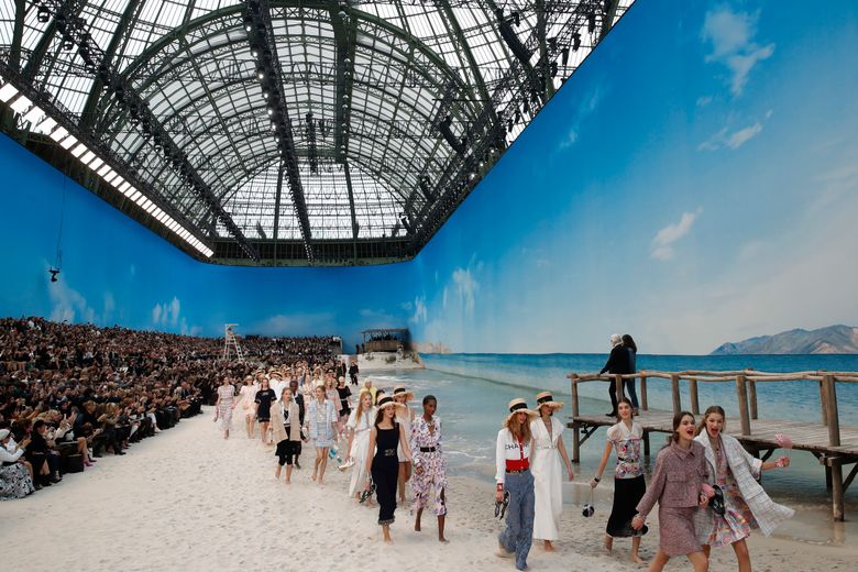 Chanel Spring 2019 Runway Show on the Beach at Paris Fashion Week –  Footwear News