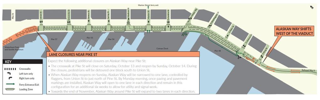A new, four-lane roadway opens Sunday morning on the Seattle waterfront. (WSDOT)