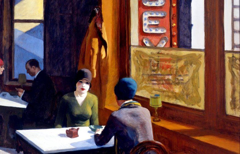 Edward Hopper, “Chop Suey,” oil on canvas. (Collection of Mr. and Mrs. Barney A. Ebsworth)
