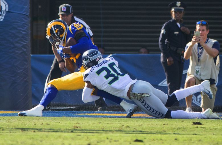 Rams TE Gerald Everett catches first TD pass of season to tie Seattle