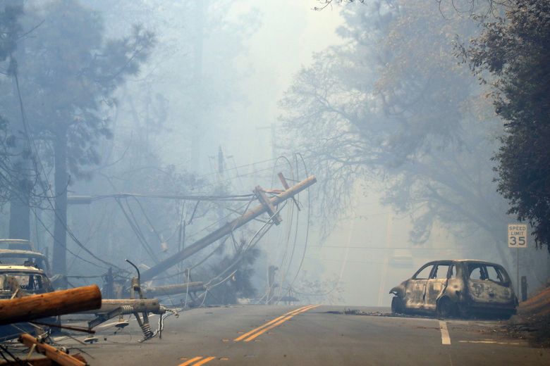 Smoke from wildfires creates eerie baseball scene in California