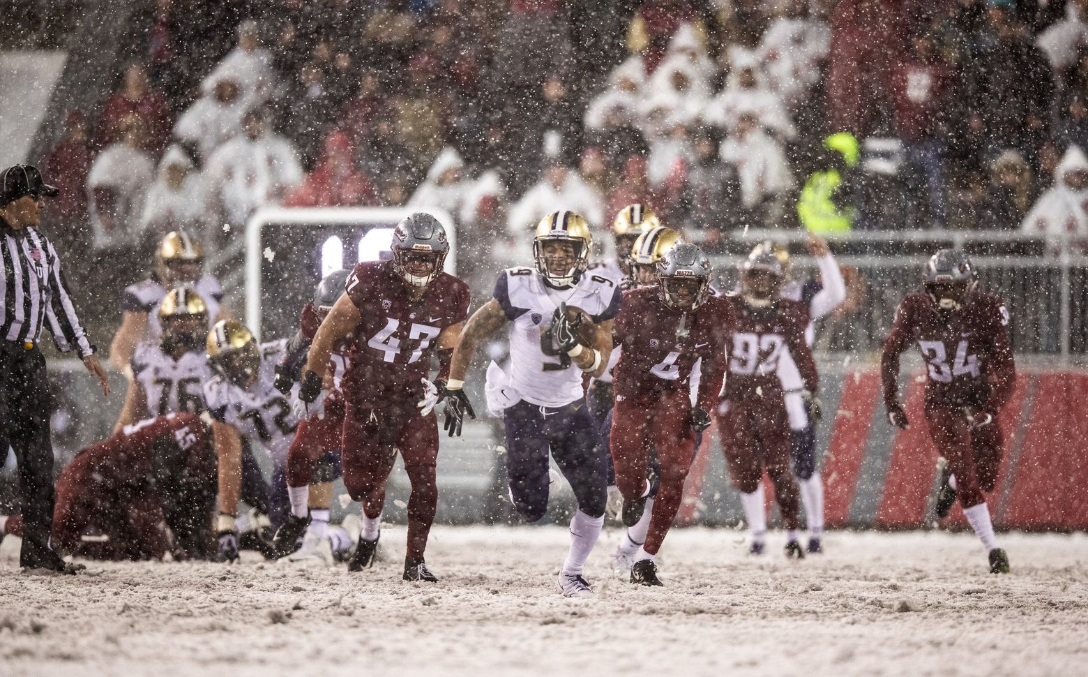Myles Gaskin, Jake Browning play the greatest hits in yet another Apple Cup  romp over WSU | The Seattle Times