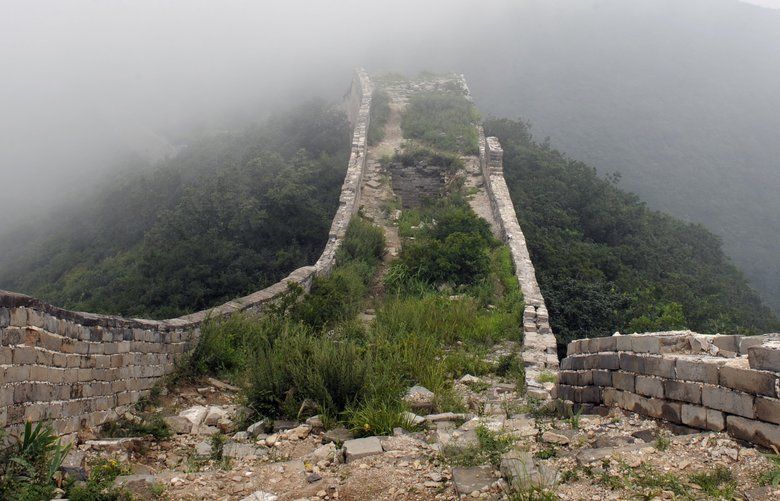 Great Wall of China from Above - Aerial View of Crumbling and Remote  Location (History and Travel) 