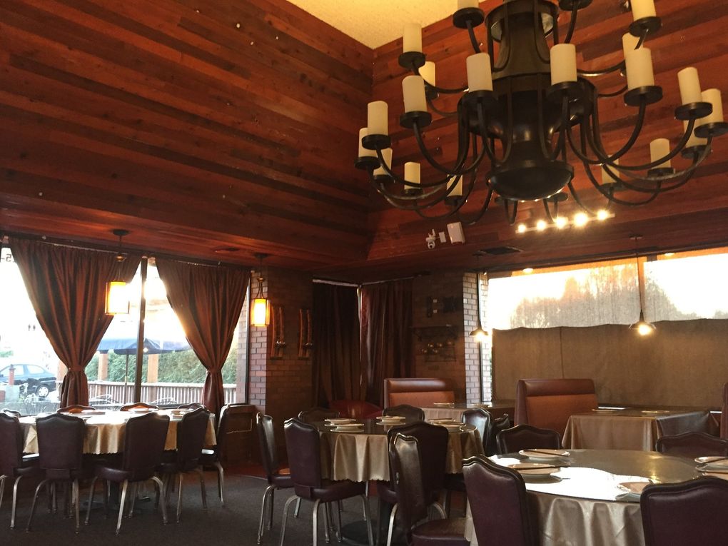 The interior of Zhen Kee in Renton is a little like a 1980s banquet room by way of Twin Peaks. (Bethany Jean Clement / The Seattle Times)