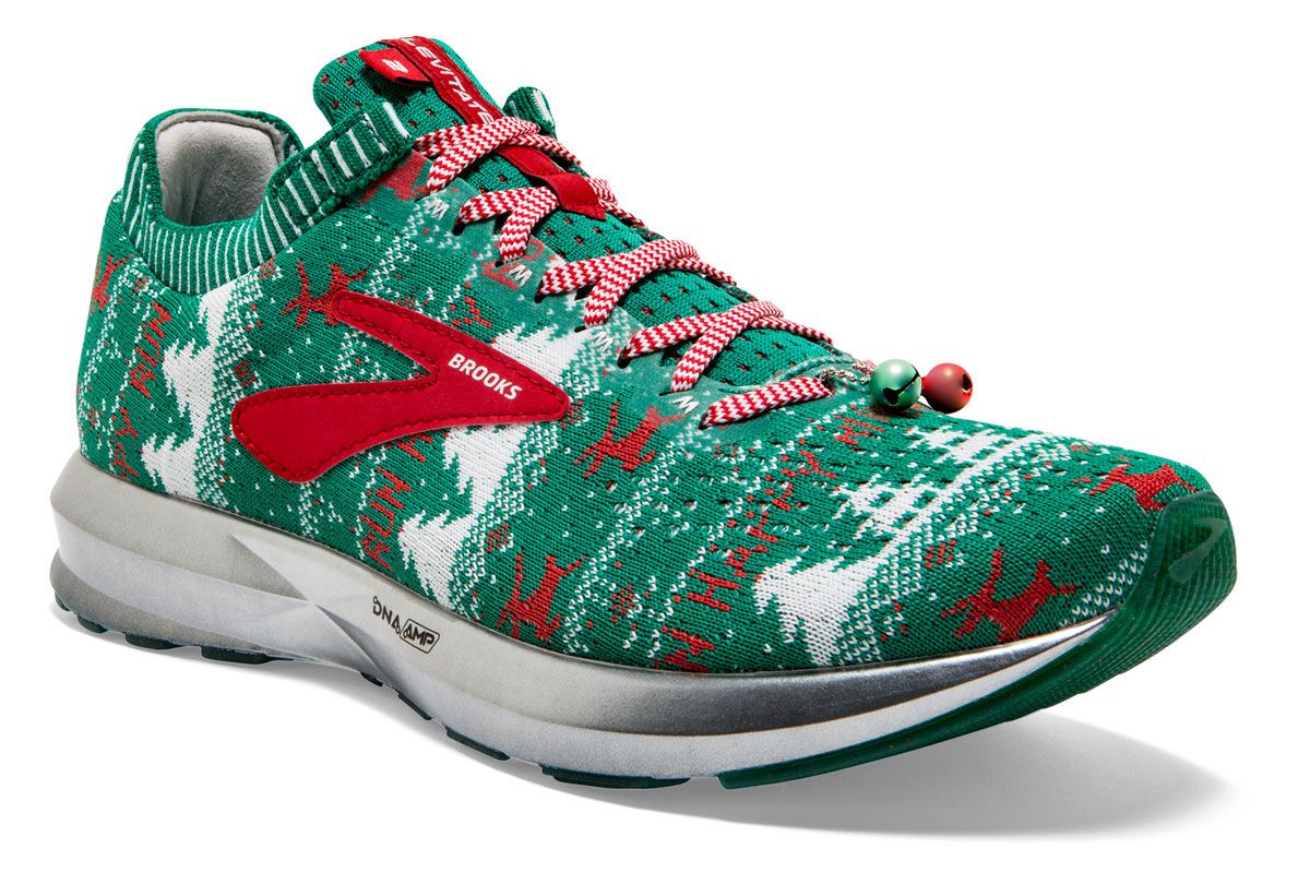 brooks running ugly sweater shoes
