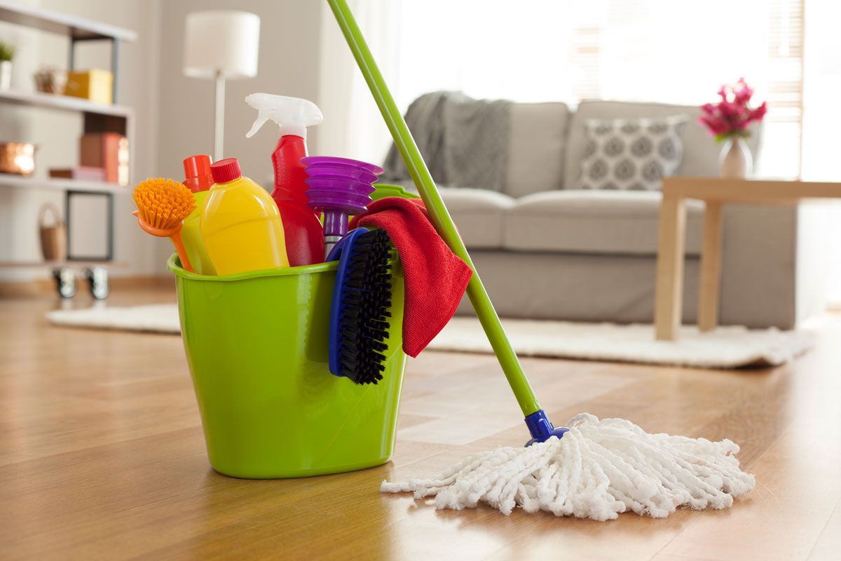 Professional house clearance cleaning equipment