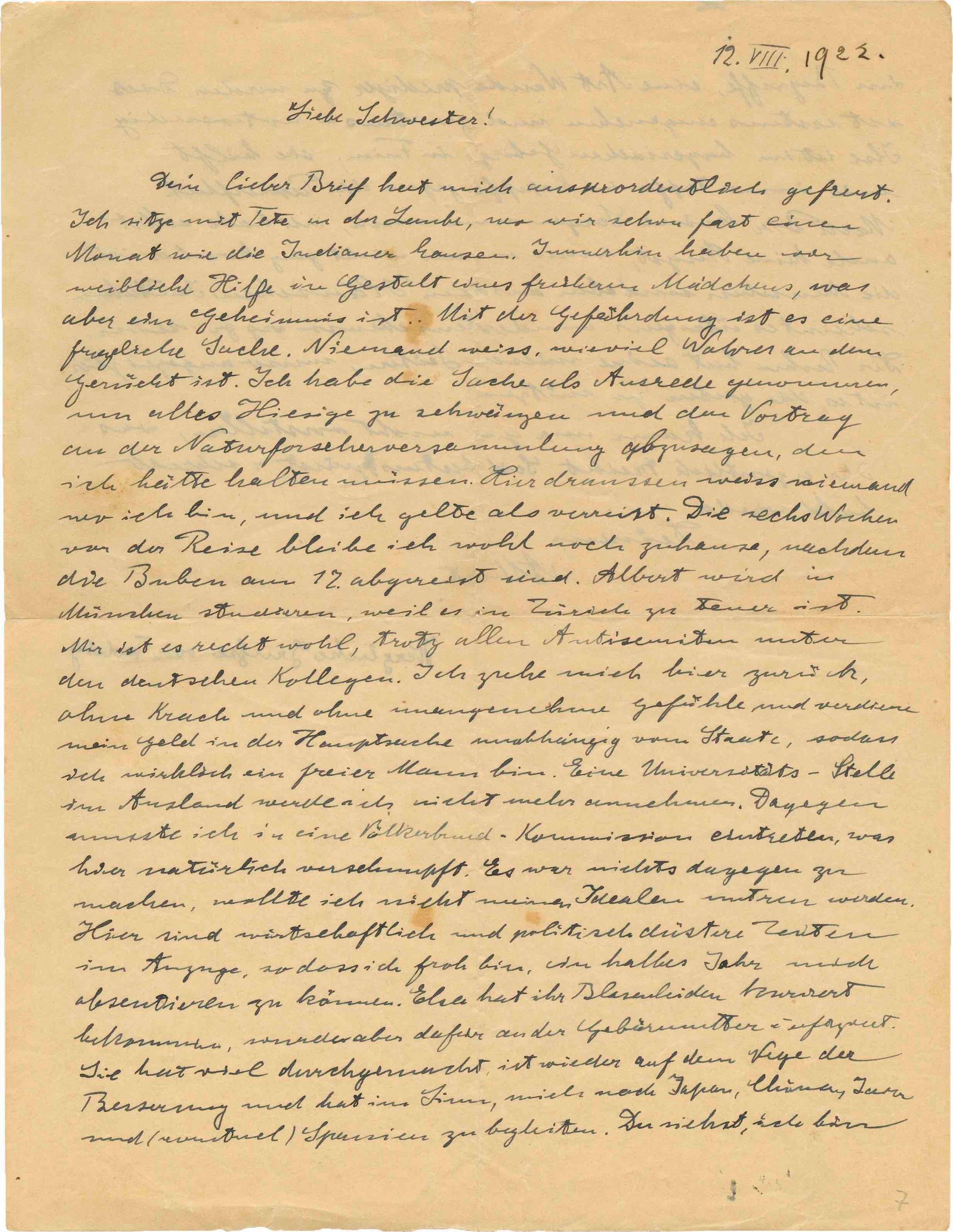 Handwritten Einstein letter auctioned off for nearly $40,000 | The Seattle  Times