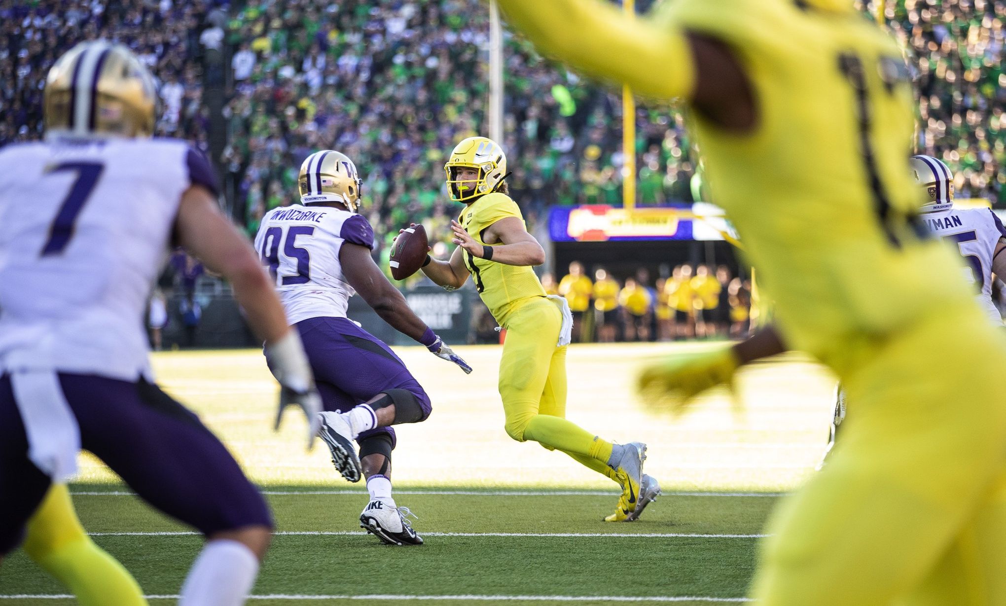 A shirtless Justin Herbert? Oregon Ducks say their QB's come out