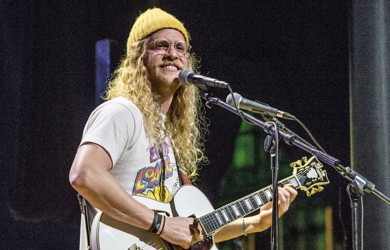 Allen Stone seen on day one of Summit LA17 in Downtown Los Angeles’s Historic Broadway Theater District on Friday, Nov. 3, 2017, in Los Angeles. (Photo by Amy Harris/Invision/AP)