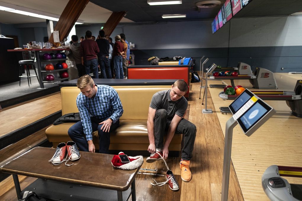 Zach Hokett, left, and Bryce Hammond were matched as “Big” and “Little” nearly a decade ago. “I never wanted to quit,” says Hokett. “Without him, I wouldn’t feel as complete of a person.” (Dean Rutz / The Seattle Times)
