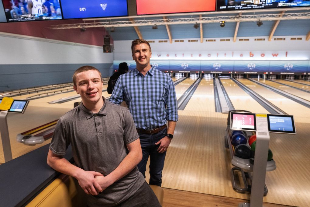 Life hasn’t been easy for Bryce Hammond, front, especially since his dad died. Zach Hokett’s support “showed him that no matter what he did or what trouble he got into, people still loved and cared for him,” says Kelly Hammond, Bryce’s mom. (Dean Rutz / The Seattle Times)