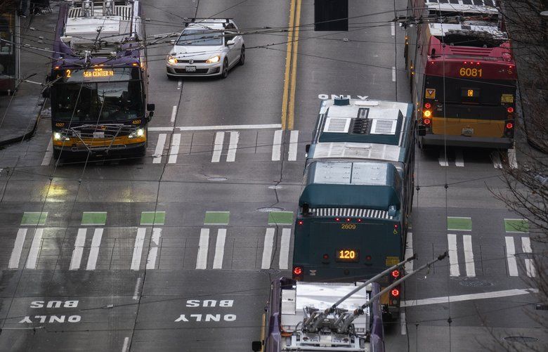 Unclog the bus lane? Seattle wants to use automated cameras to ticket