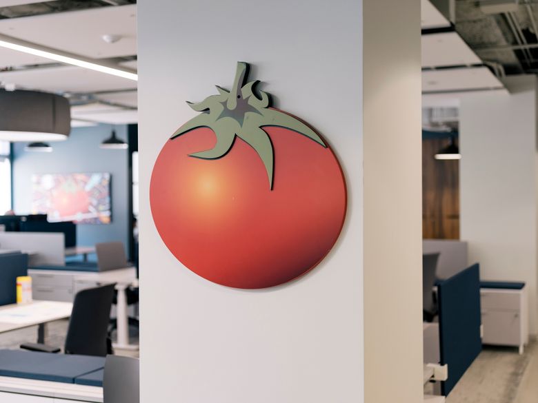 FILE — The Rotten Tomatoes headquarters in Beverly Hills, Calif., Aug. 31, 2017. Facebook ended instant personalization and walled off access to friends’ information, but it still let Rotten Tomatoes see that data. (David Walter Banks/The New York Times)