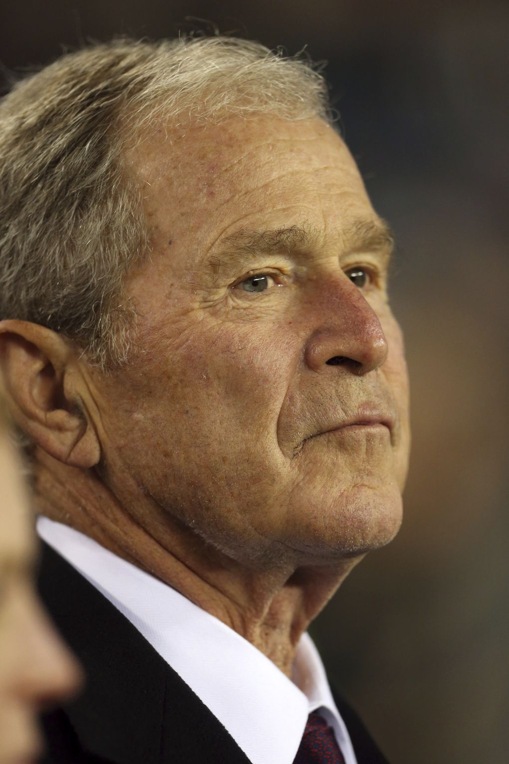 President George W. Bush narrated a video calling for an end to partisanship amid the coronavirus pandemic. (Rich Schul / The Associated Press)