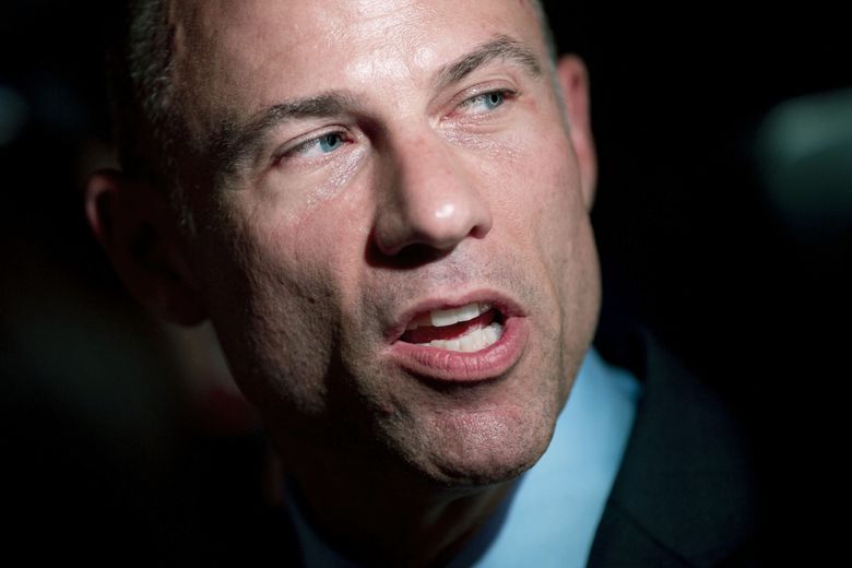 Michael Avenatti, lawyer of adult-film actress Stormy Daniels, speaks to the media during the Democratic Wing Ding event in Clear Lake, Iowa, on Aug. 10, 2018. (Bloomberg photo by Daniel Acker).