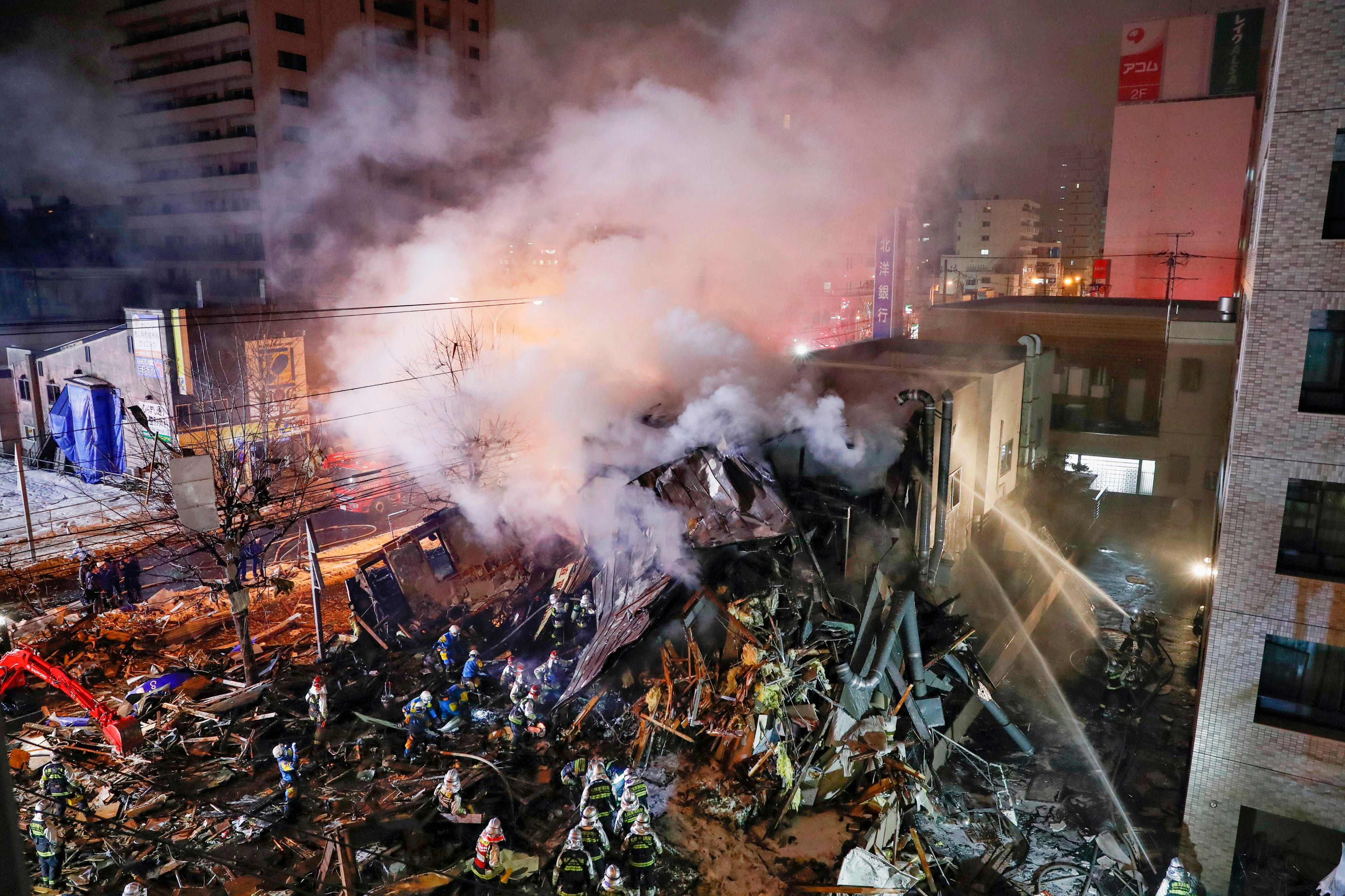 Suspected gas explosion destroys eatery in Japan, hurts 42 | The