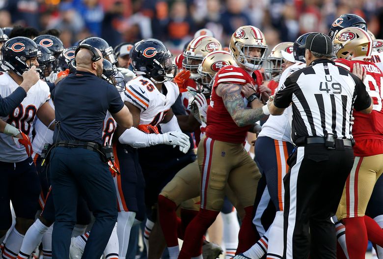 Melee in Bears-49ers game leads to 3 ejections